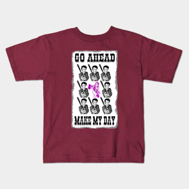 Dirty Harry - GO AHEAD, MAKE MY DAY Kids T-Shirt by OG Ballers